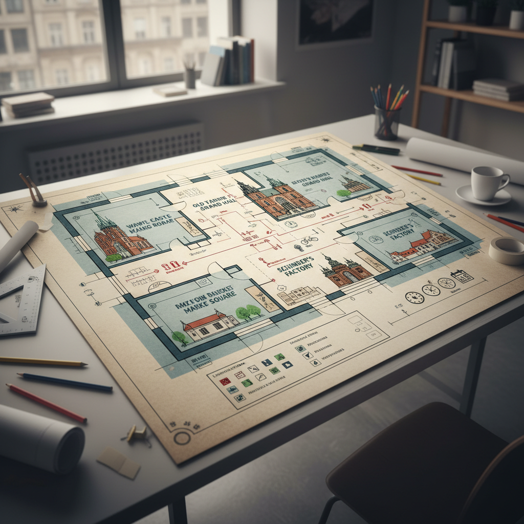 Zaplanuj zwiedzanie Krakowa jak architekt projektuje dom